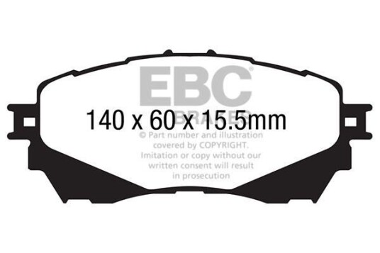 Bremseklosser EBC Brakes DP42170R Bremseklosser EBC Brakes DP42170R