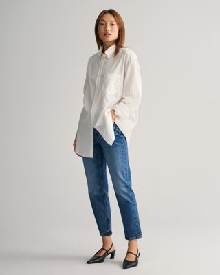 Oversized Oxfordskjorte EGGSHELL 42
