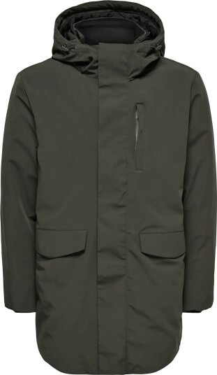 ONLY & SONS Onsenrico Waterproof Stretch Parka Noos   Khaki green   XS