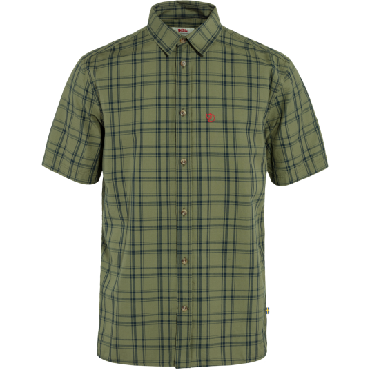 Fjellreven Men"s Övik Lite Shirt Short Sleeve Green-Dark Navy M