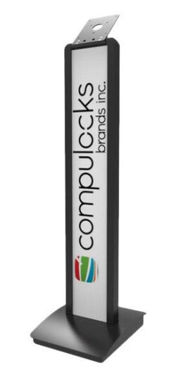 COMPULOCKS VESA Brandable Floor Stand stativ - for nettbrett - svart COMPULOCKS VESA Brandable Floor Stand stativ - for nettbrett - svart