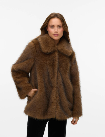 Vero Moda Vmgloria Jacket Prm - Brown - M