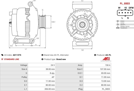 AS PL A01137S Dynamo