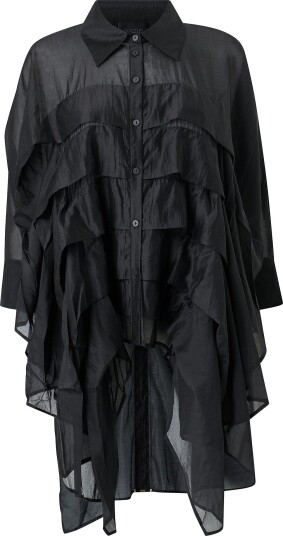 Gozzip Bluse GFiora oversized shirt Svart