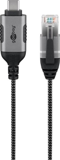 Goobay 74404 Usb 3.1 Type A Rj45 3 M Sort Sølv