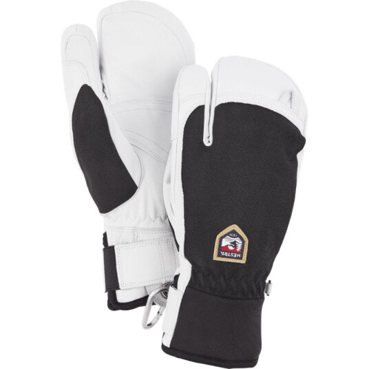 Hestra Army Leather Patrol 3-finger Skihansker, Black 11