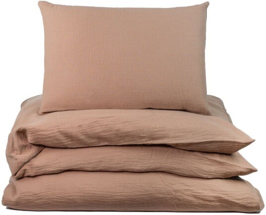 NG Baby Påslakan Säng Muslin Brown