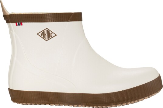 Viking Footwear Seilas Heritage Low Rubber Boot Cream/brown 39 Viking Footwear Seilas Heritage Low Rubber Boot Cream/brown 39