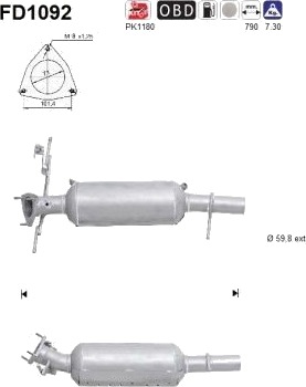 AS FD1092 Partikkelfilter AS FD1092 Partikkelfilter