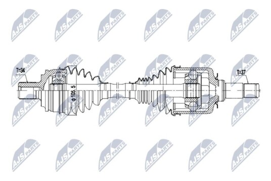 Nty Drivaksel NTY NPW ME 214 Nty Drivaksel NTY NPW ME 214