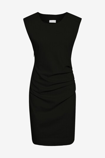 Kaffe Kjole India Round neck Dress Svart Kaffe Kjole India Round neck Dress Svart