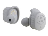 Audio-Technica ATH SPORT7TW - True wireless-hodetelefoner med mikrofon - i øret - Bluetooth - grå Audio-Technica ATH SPORT7TW - True wireless-hodetelefoner med mikrofon - i øret - Bluetooth - grå