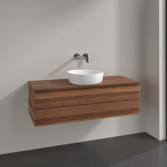 Villeroy & Boch Antao Servantskap med 2 skuffer 120x50x36 cm u/lys Valnøtt