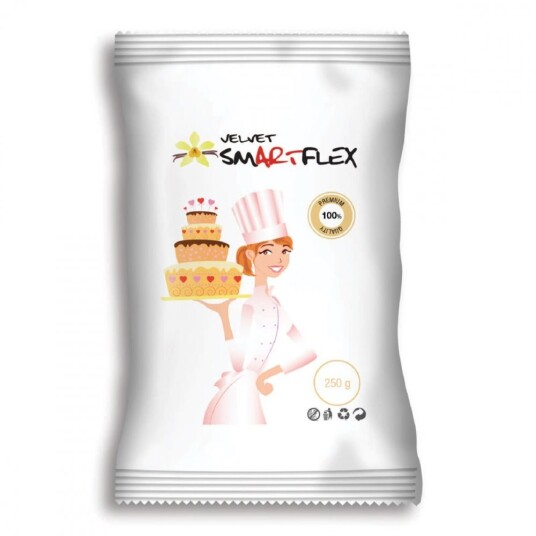 Smartflex Hvit Fondant Velvet Vanilje 250g 