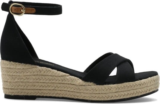 Roberto Rosso Azra Espadrille Wedge   Black Grå storrelse 38 female
