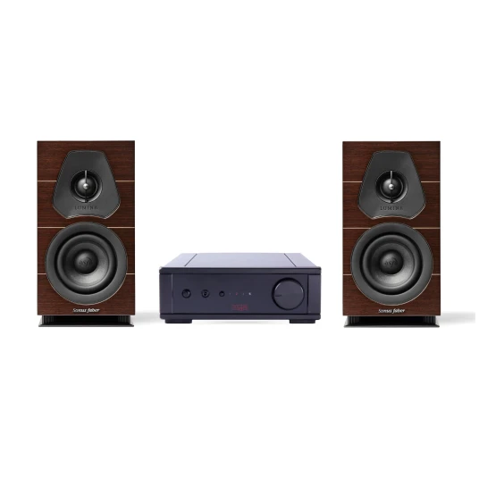 Sonus Faber Lumina I og Rega io Stereopakke med høyttalere i wenge Sonus Faber Lumina I og Rega io Stereopakke med høyttalere i wenge