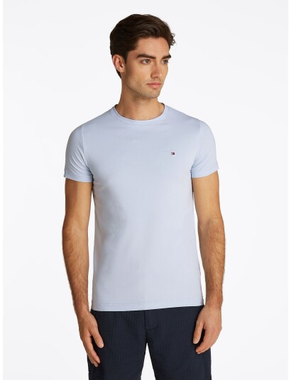 Tommy Hilfiger Stretch Slim Fit Tee - Blue - XXXL