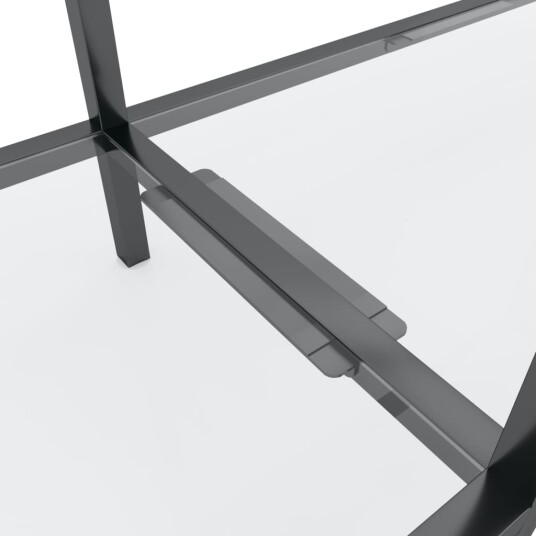 vidaXL Konsollbord gjennomsiktig 180x35x75,5 cm herdet glass