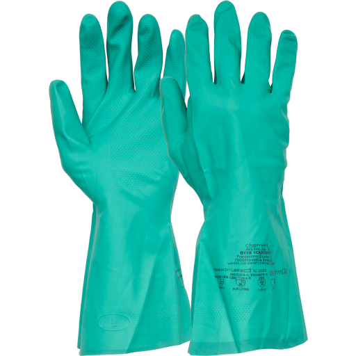 OTTO SCHACHNER Gummihandske Chemitril str. 7 - Nitril/NBR - Tykkelse 0.38mm - Længde 33cm