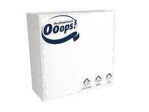 Serviet Ooops! 32X32 Cm 2-Lag Hvit,20 Pk X 100 Stk