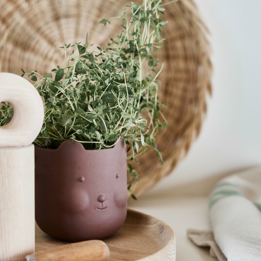 Oyoy Living Design Bjørne krukke 9 cm terracotta Oyoy Living Design Bjørne krukke 9 cm terracotta