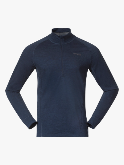 Bergans Inner:Pure Merino Half Zip Men Blå S