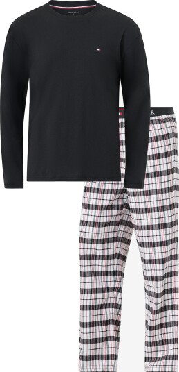 Tommy Hilfiger Pysjsett Jersey Top Flannl Bottom Wb Set Svart Tommy Hilfiger Pysjsett Jersey Top Flannl Bottom Wb Set Svart