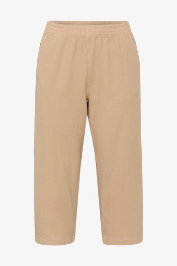 KAFFE Curve - Bukse kcNana Culotte Pants - Beige