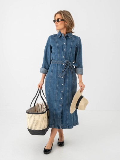 B.YOUNG Kapuca Dress Denim 34