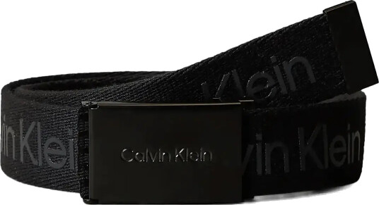 Calvin Klein Calvin Logo Canvas Belt Black L/XL