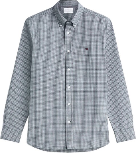 Tommy Hilfiger Heritage Oxford Tartan Rf Shirt   Green   XL