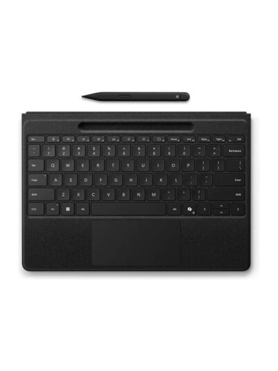 Microsoft Surface Pro Flex Keyboard Tastatur Tysk Svart Microsoft Surface Pro Flex Keyboard Tastatur Tysk Svart