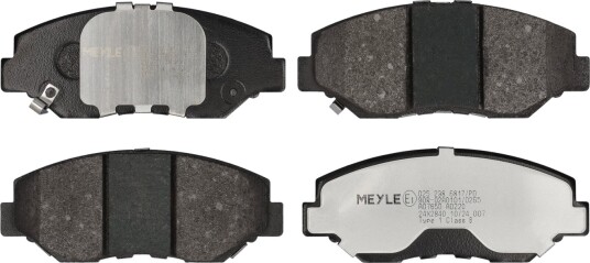 Bremseklosser sett MEYLE 025 238 6817/PD