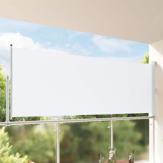 vidaXL Side Markise 160 x 300 cm 100% polyester jern stål Rektangulær