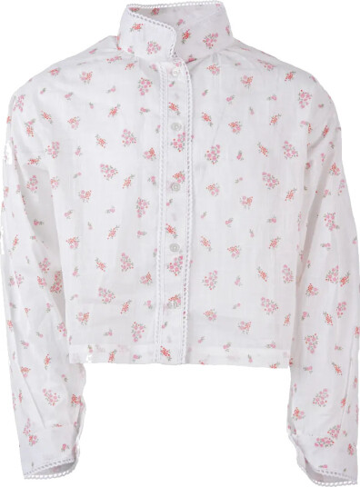 Salto Elly Festdrakt Bluse Jente Rosa Blomstrete (134 / 9 år)