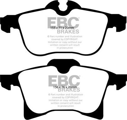 Bremseklosser sett EBC Brakes DP21520
