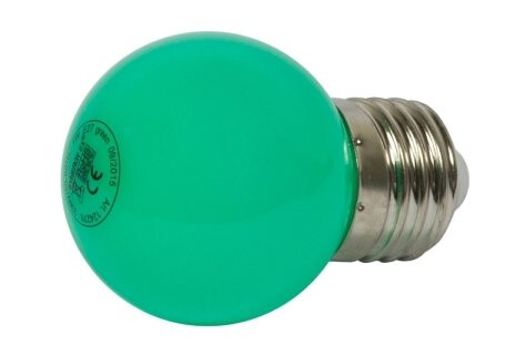 Synergy 21 Led Retrofit E27 Drop-Pære G45 Grønn 1 Watt For Lyskjede