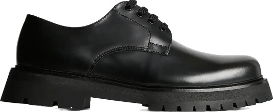 J. Lindeberg Derby Leather Shoe - Black - 43