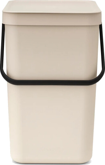 Brabantia Avfallsbøtte Sort & Go 25L Soft Beige