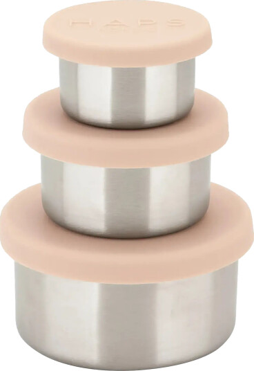Haps Nordic Steel Trio - Pink - 50ML 110ML 220ML Haps Nordic Steel Trio - Pink - 50ML 110ML 220ML