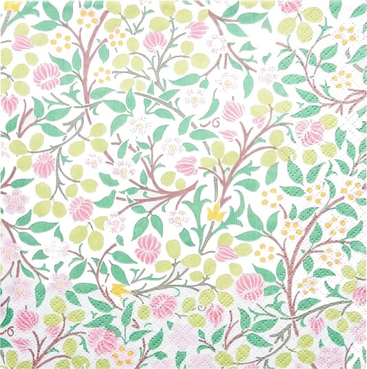 William Morris By havi William Morris Napkin Clover Napkin   Pink   33X33CM