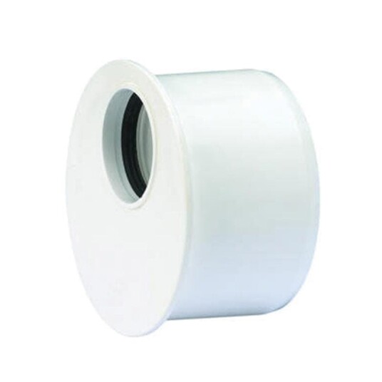 Wavin Wafix 50x40 mm Kloakk Kortovergang i Plast Hvit Wavin Wafix 50x40 mm Kloakk Kortovergang i Plast Hvit