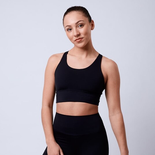 Pep Sport Bra, Black Svart Small