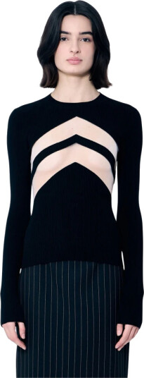 Jean Paul Gaultier Dame Strikkevarer Svart L, Jean Paul Gaultier Dame Strikkevarer Svart L,