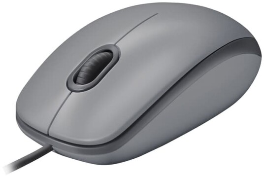 Logitech M110 Silent USB-A Mus Grå - Optisk med 3 Knapper