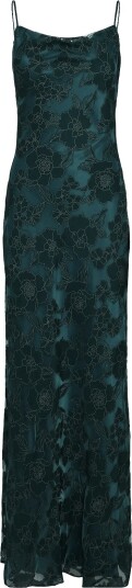 Malina Sorelle Lace Slip Maxi Dress   Blue   38