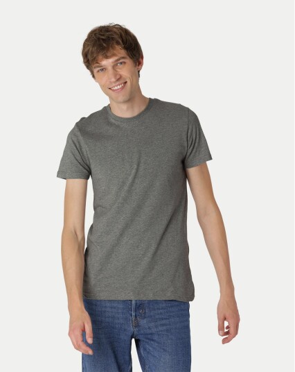 Neutral Organic   Mens Fitted T shirt Grå