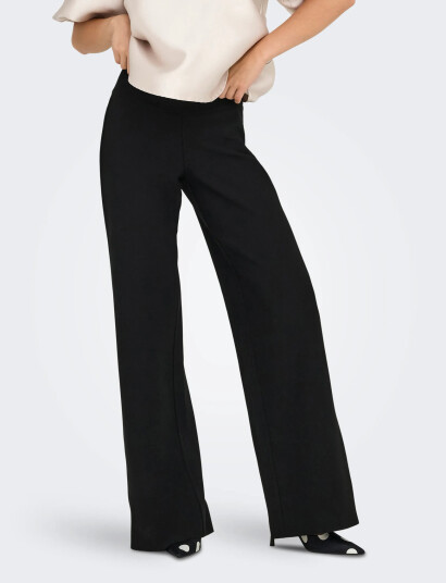 ONLY Onlclever Hw Wide Pant Pnt - Black - S x 32