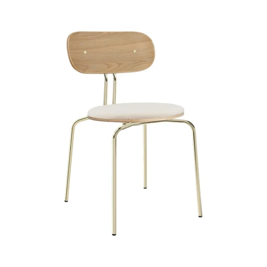 Umage Curious spisestol eik/messing Teddy White Umage Curious spisestol eik/messing Teddy White