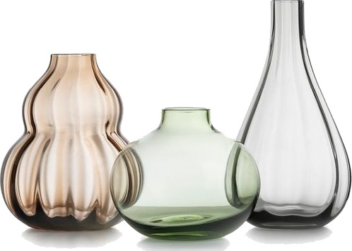 Hadeland Glassverk Blom Minivaser 3stk Hadeland Glassverk Blom Minivaser 3stk